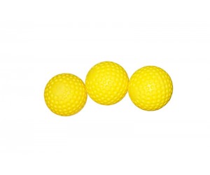 Yellow Dimpled Balls (3) Carnival Game Accessory